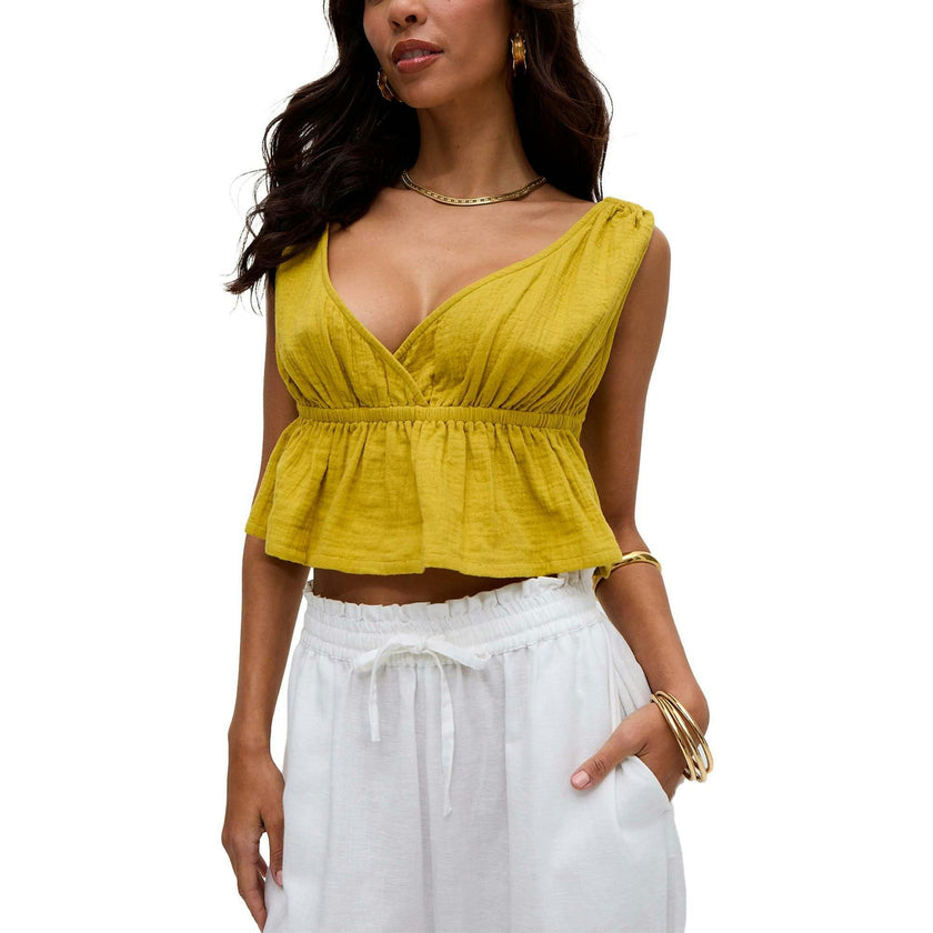 Katty Deep-V Neck Blouse