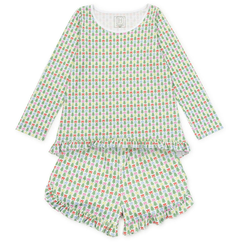 Kathryn Women's Pajama Short Set - Tree Topper Bows