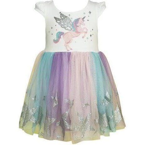 Glitter Wing Unicorn Pastel Dress