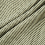 Tea Waffle Zipper Footed Romper