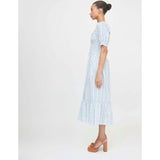 The Louisa Nap Dress - Blue Petal Stripe