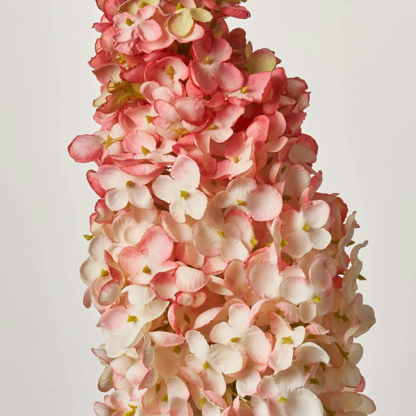 Light Pink Silk Pee Gee Hydrangea Single Long Stem Spray - 36"