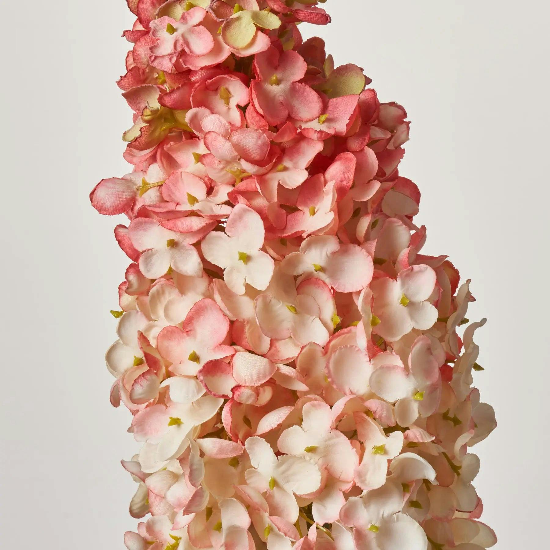 Light Pink Silk Pee Gee Hydrangea Single Long Stem Spray - 36