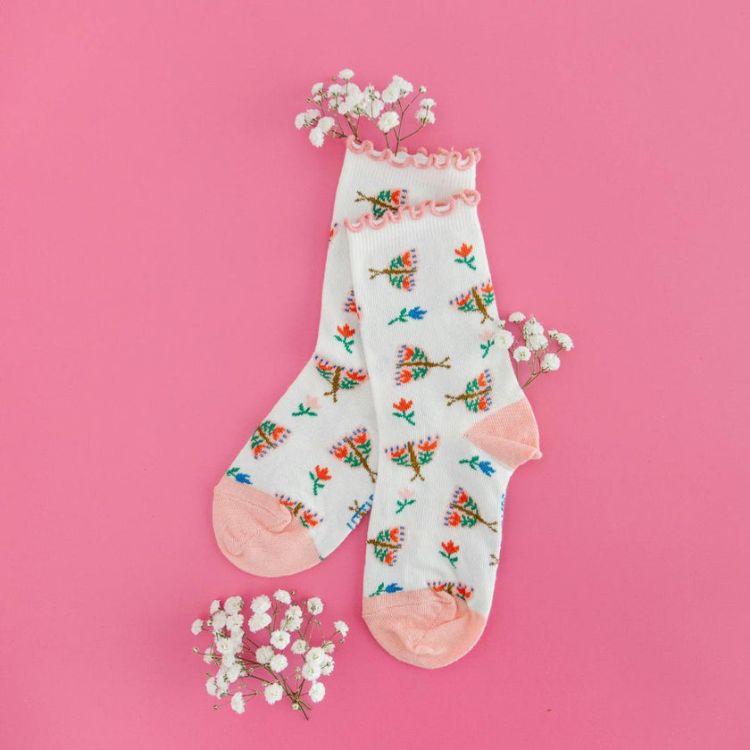 Mayflower Socks, Pink