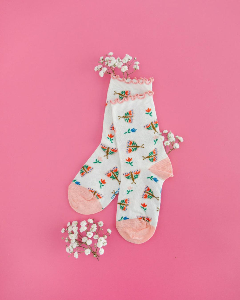 Mayflower Socks, Pink