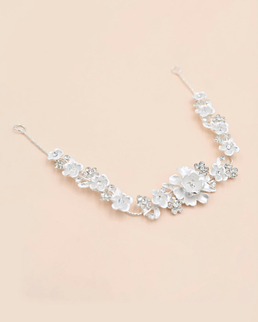 Crystal Shimmering Bouquet Hair Vine