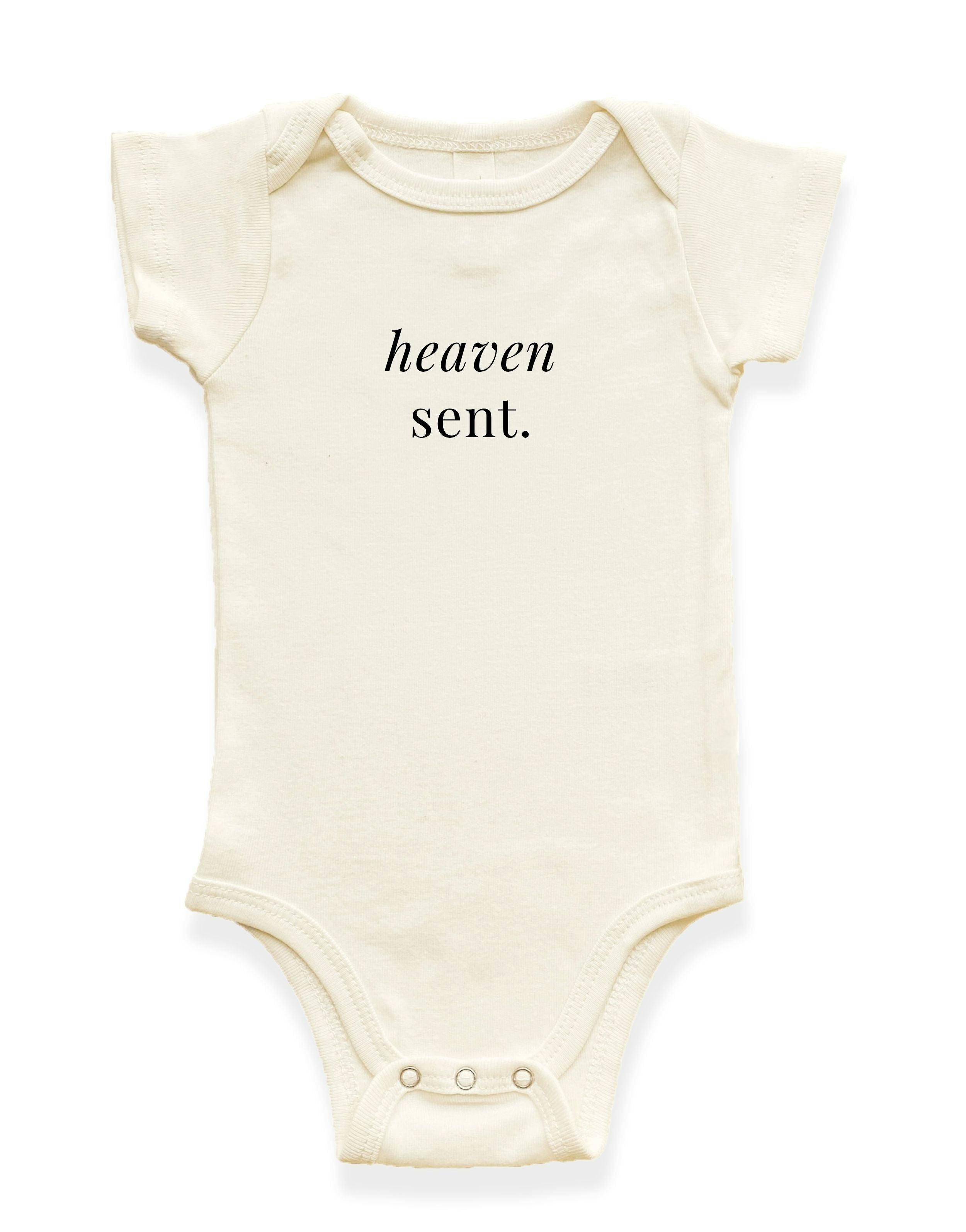 Heaven Sent Organic Cotton Baby Bodysuit