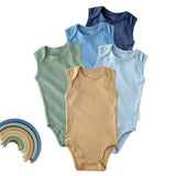 SAM 5-Pack Sleeveless Bodysuits