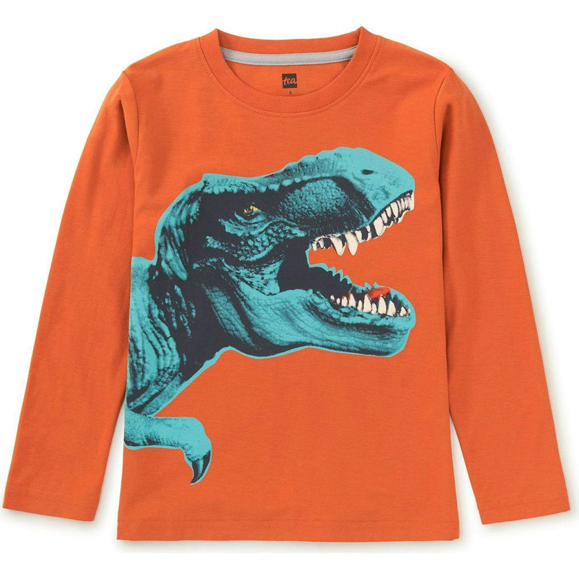 T-Rex Chomp Graphic Tee, Orange