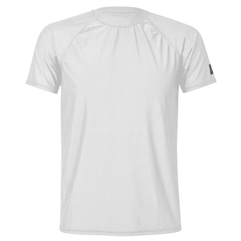 Men's White Short Sleeve Rash Top