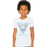 Kids White Malibu T-shirt-Unisex