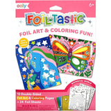 Foil-tastic Foil Art & Coloring Set - Whimsical World - 12 Pages 24 Foil Sheets
