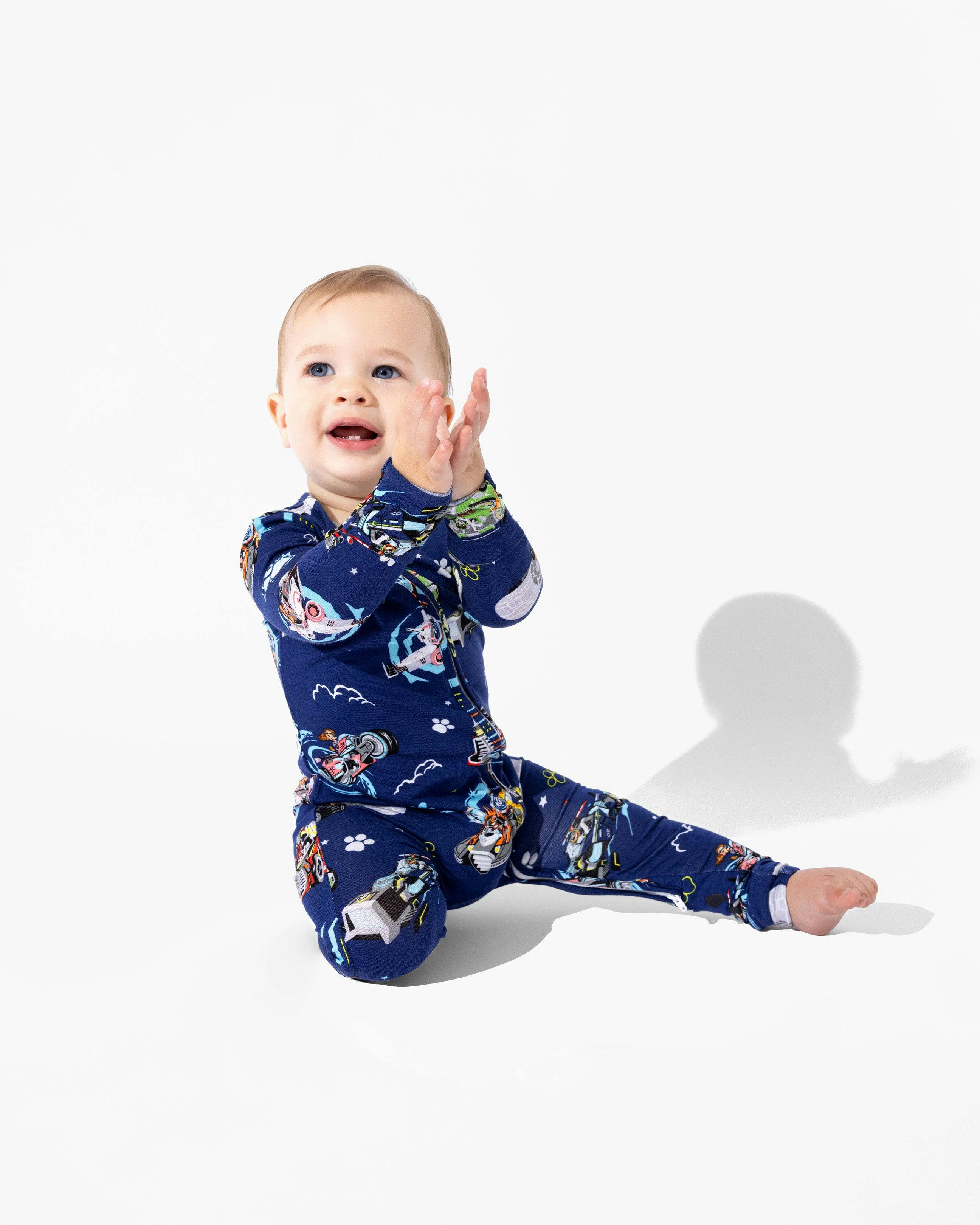 PAW Patrol: The Mighty Movie - Mighty Vehicles Bamboo Convertible Footie