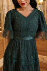 Jules Dress in Emerald