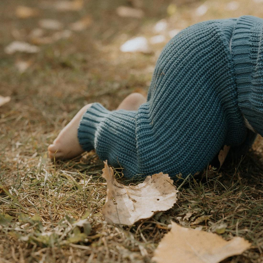 Hunter Chunky Knit Set in Bluestone