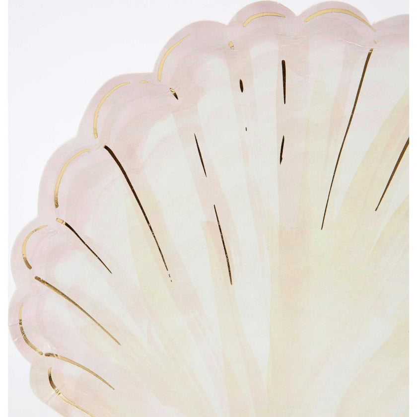 Watercolor Clam Shell Plates