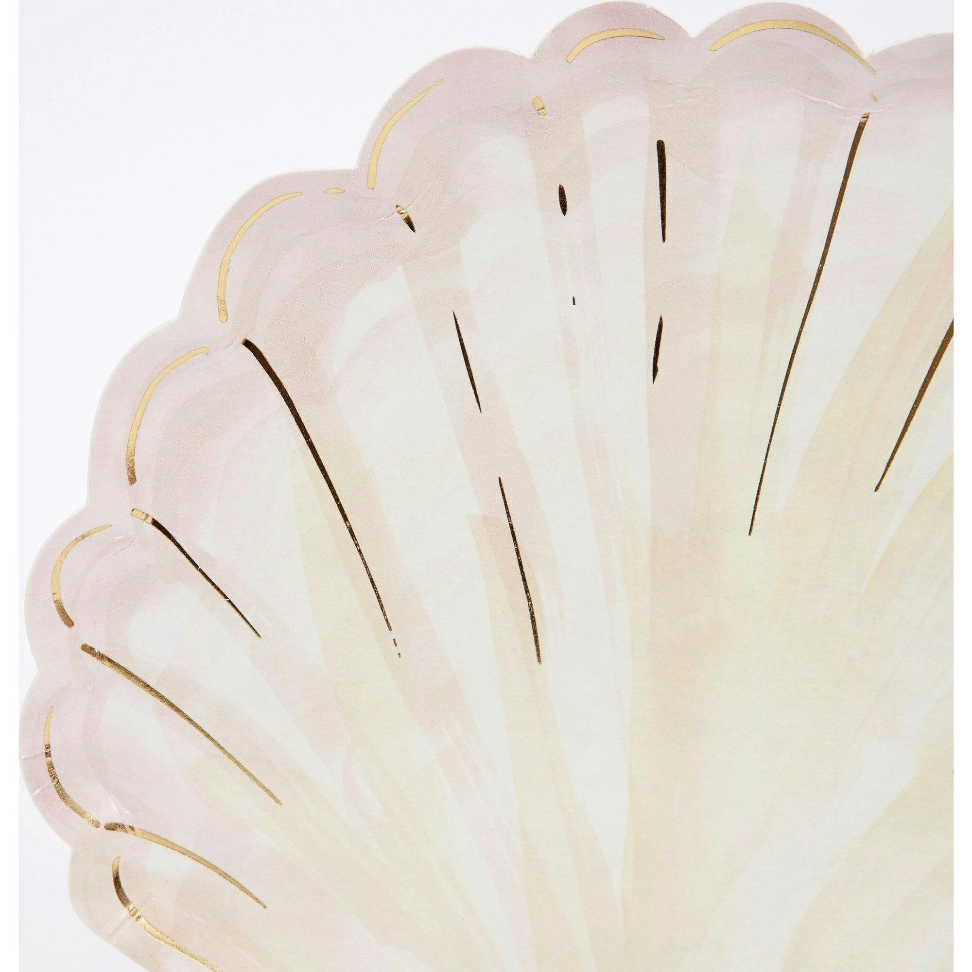 Watercolor Clam Shell Plates