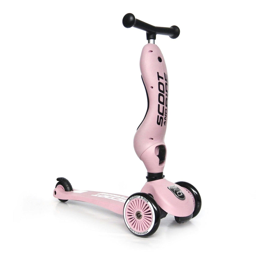 HighwayKick 1 Scooter and Ride On Toy Rose