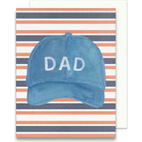 Dad Baseball Hat Greeting Card