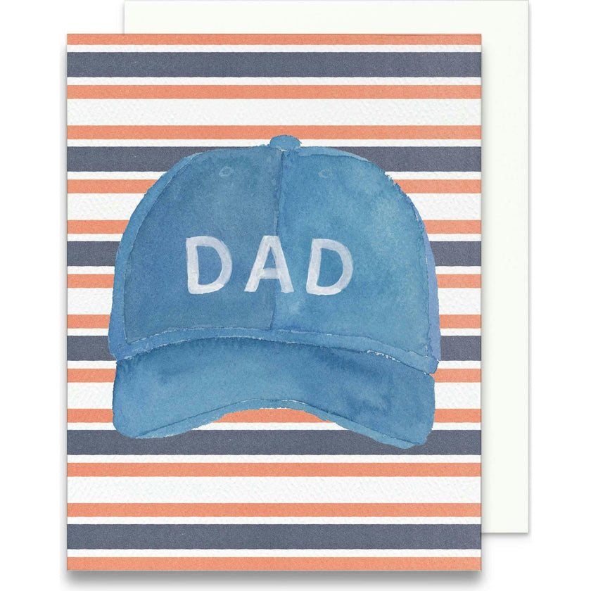 Dad Baseball Hat Greeting Card