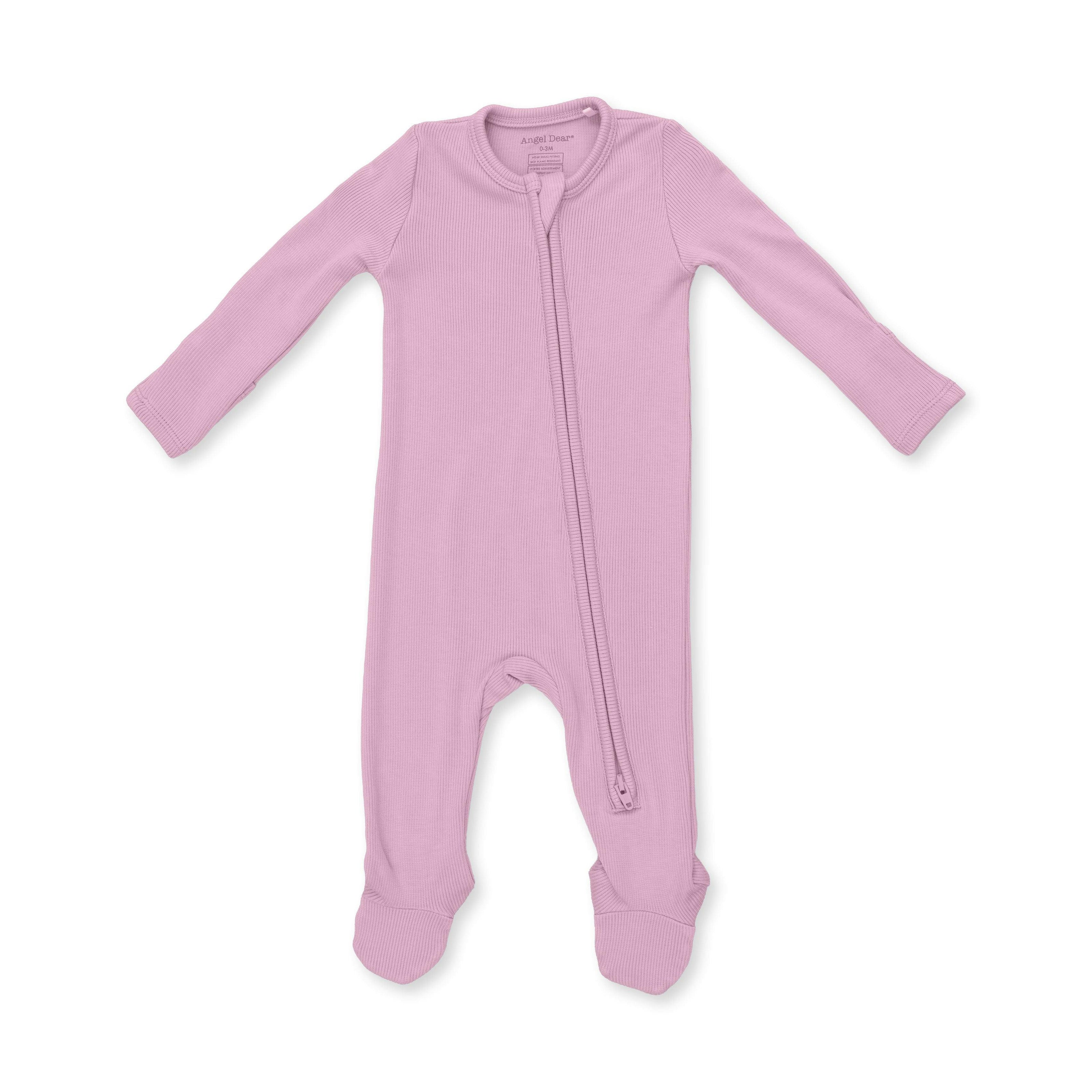 Solid Lilas - 2 Way Zipper Footie