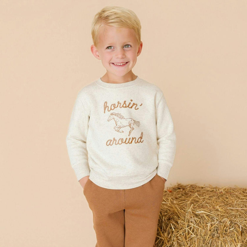 Horsin' Around Western Sweatshirt