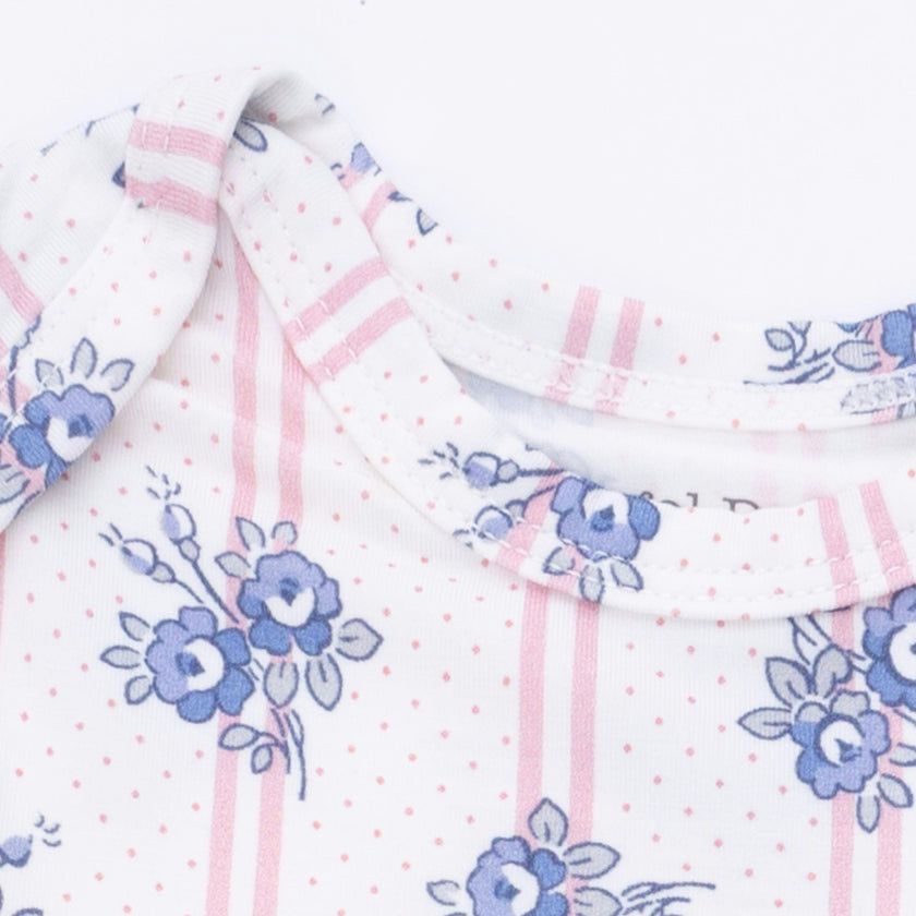 Stripe Dot Roses - Knotted Gown and Headband