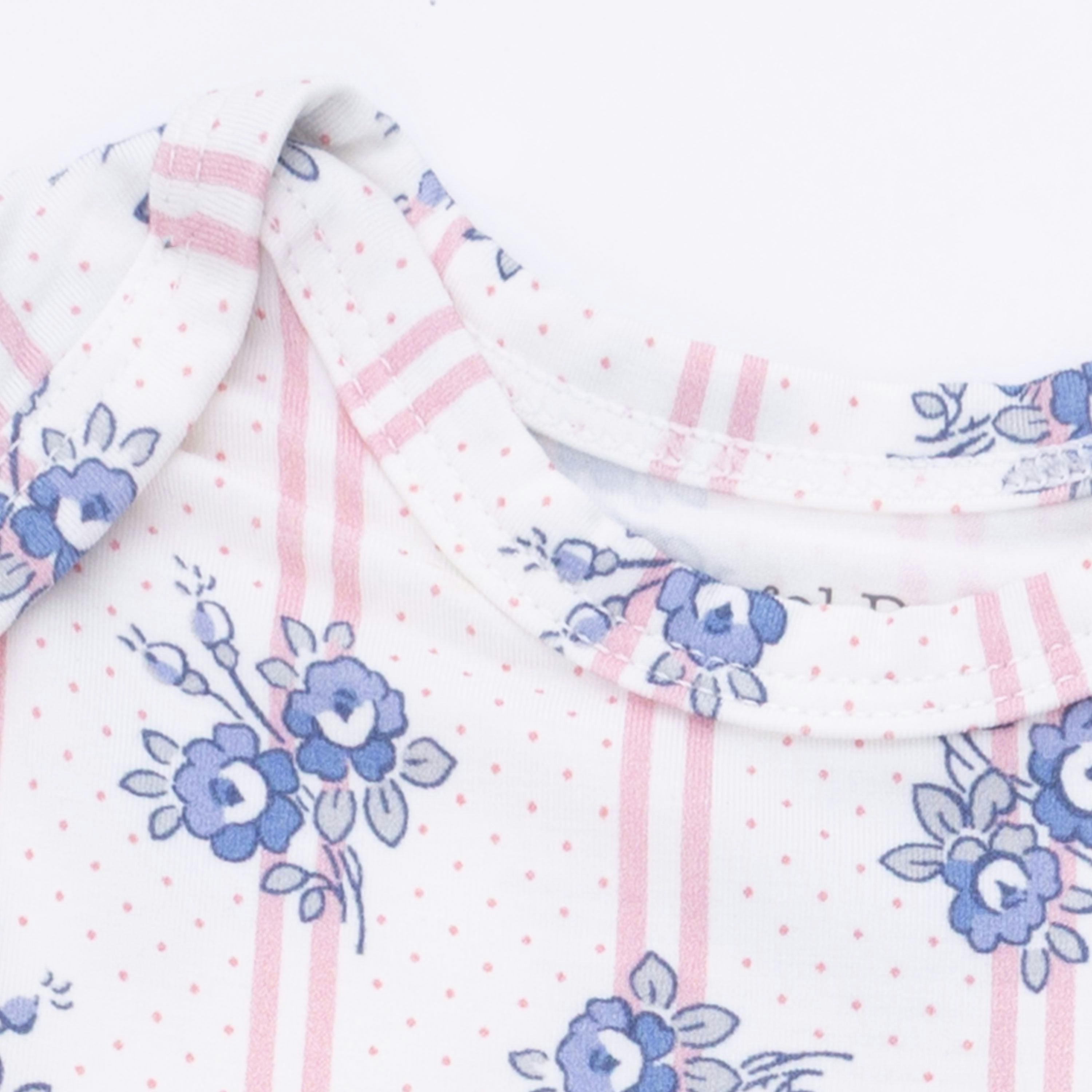 Stripe Dot Roses - Knotted Gown and Headband
