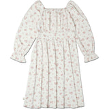 Organic Long Sleeve Ruffle Dress