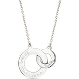 Personalized Intertwined Necklace, Sterling Silver