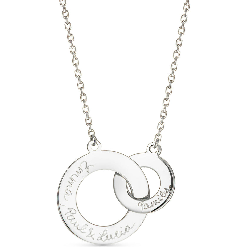 Personalized Intertwined Necklace, Sterling Silver