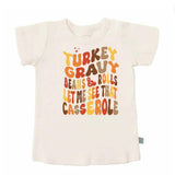 graphic tee | turkey gravy casserole
