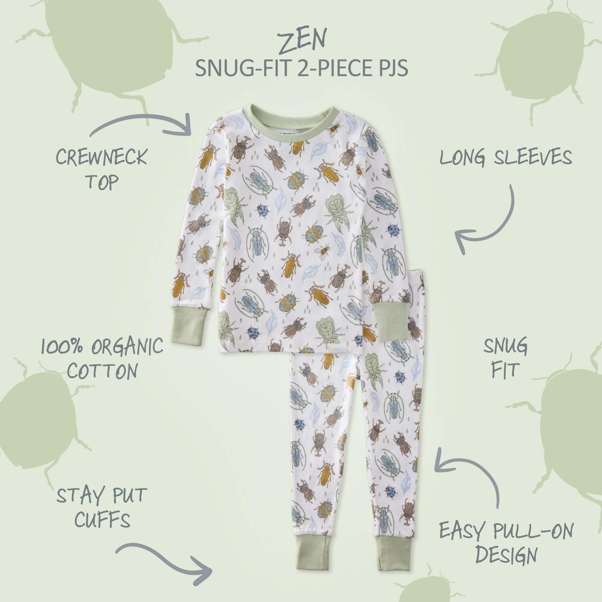 ZEN 2-Piece Toddler Boy Pajamas