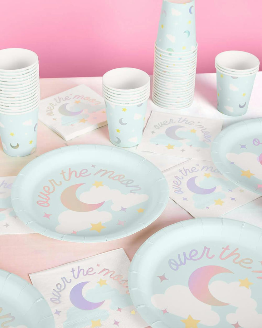 Over the Moon Cups - 50 paper cups