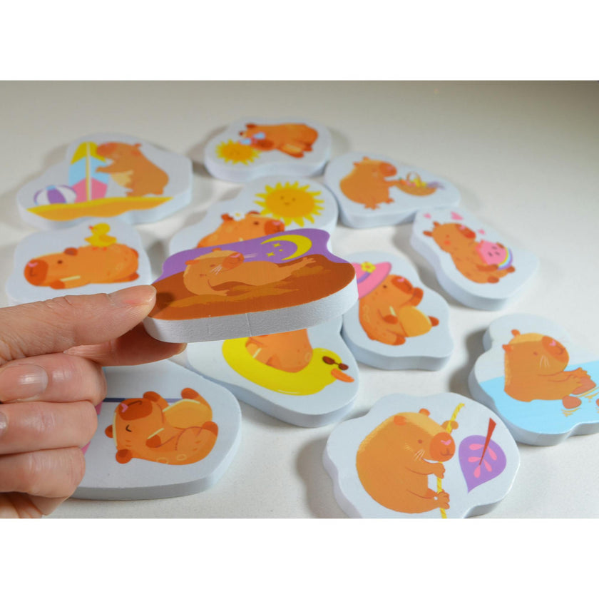 Bath Time: Stickers - Cute Capybara