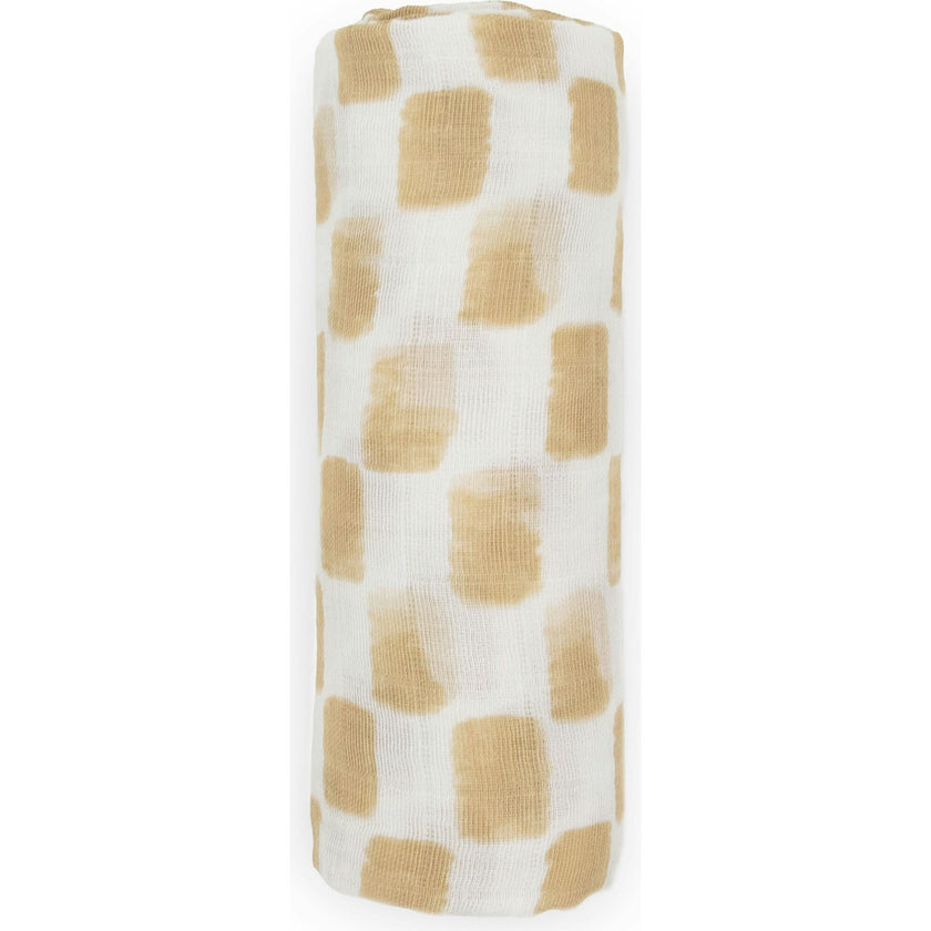 Cotton Muslin Swaddle Blanket - Adobe Checker