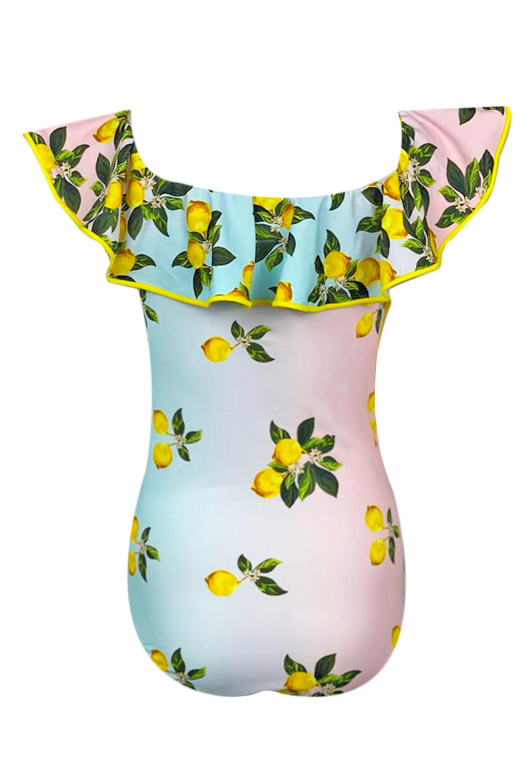 Siera Ruffle Neck One-Piece Swimsuit