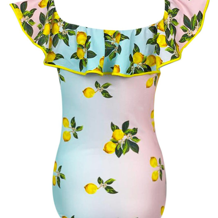 Siera Ruffle Neck One-Piece Swimsuit