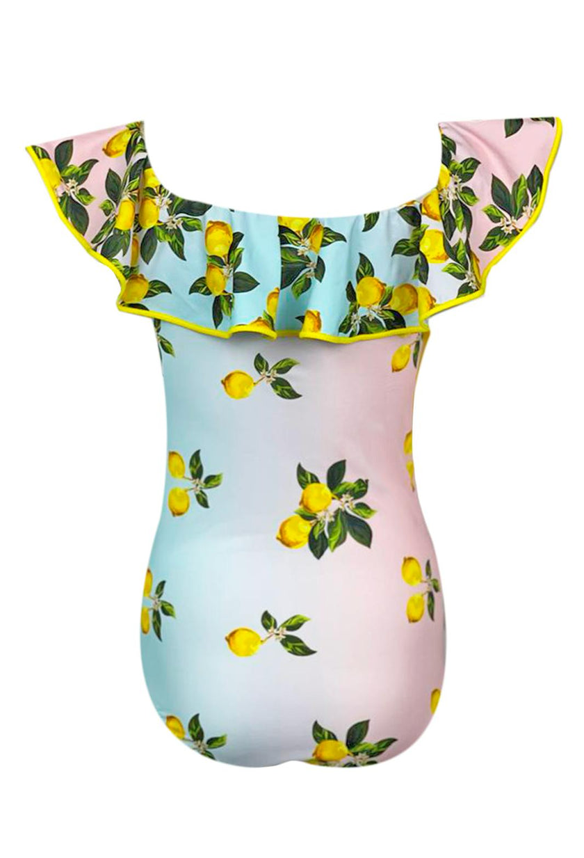 Siera Ruffle Neck One-Piece Swimsuit