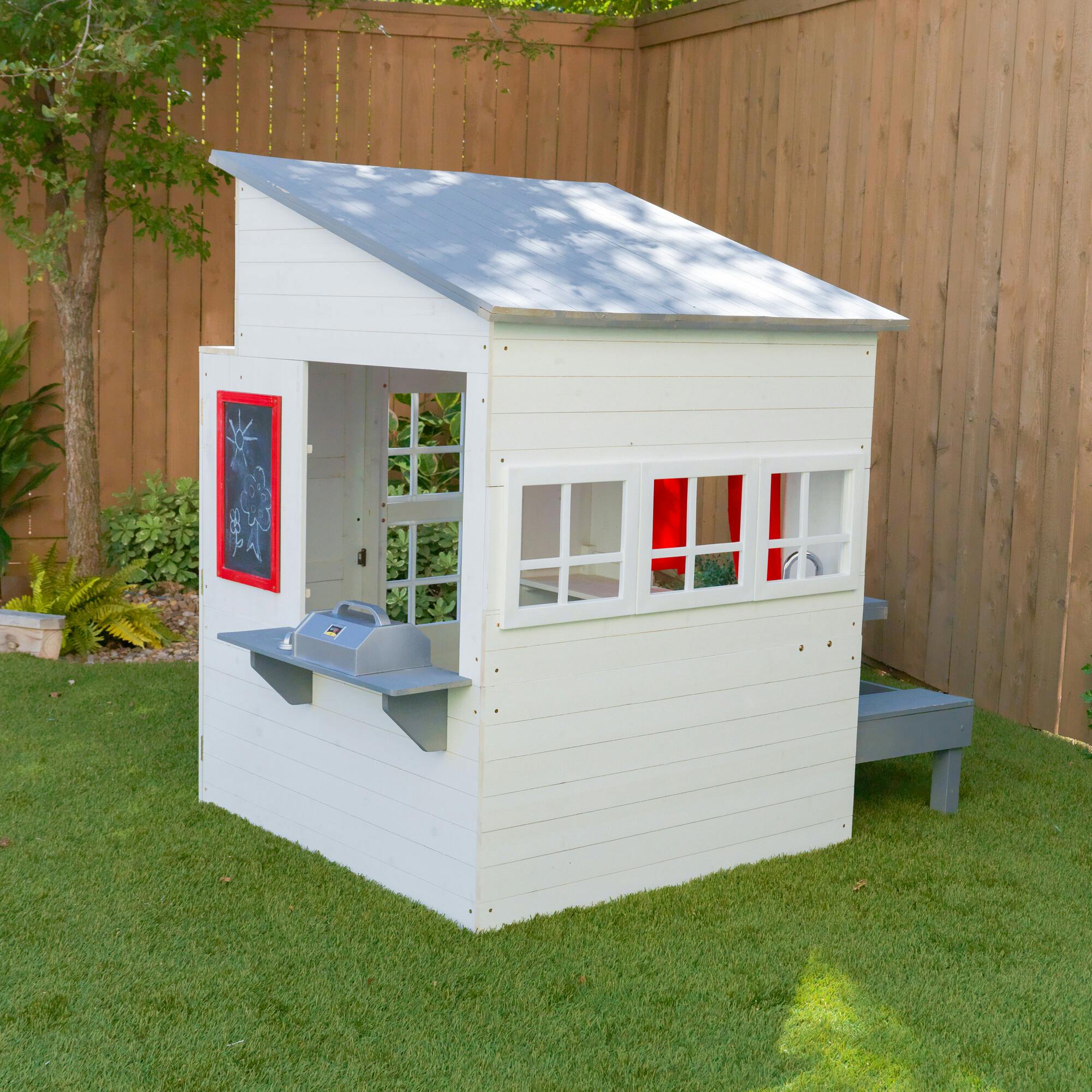 Modern Outdoor Playhouse White