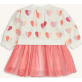 Magnetic Sweatshirt Tutu Dress HEARTS