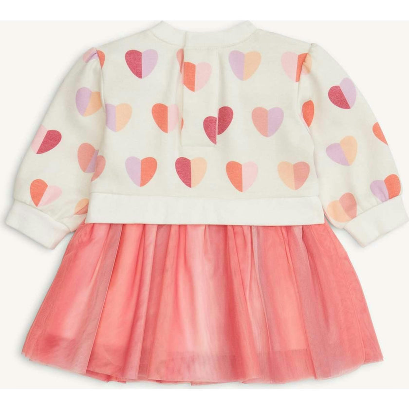 Magnetic Sweatshirt Tutu Dress HEARTS