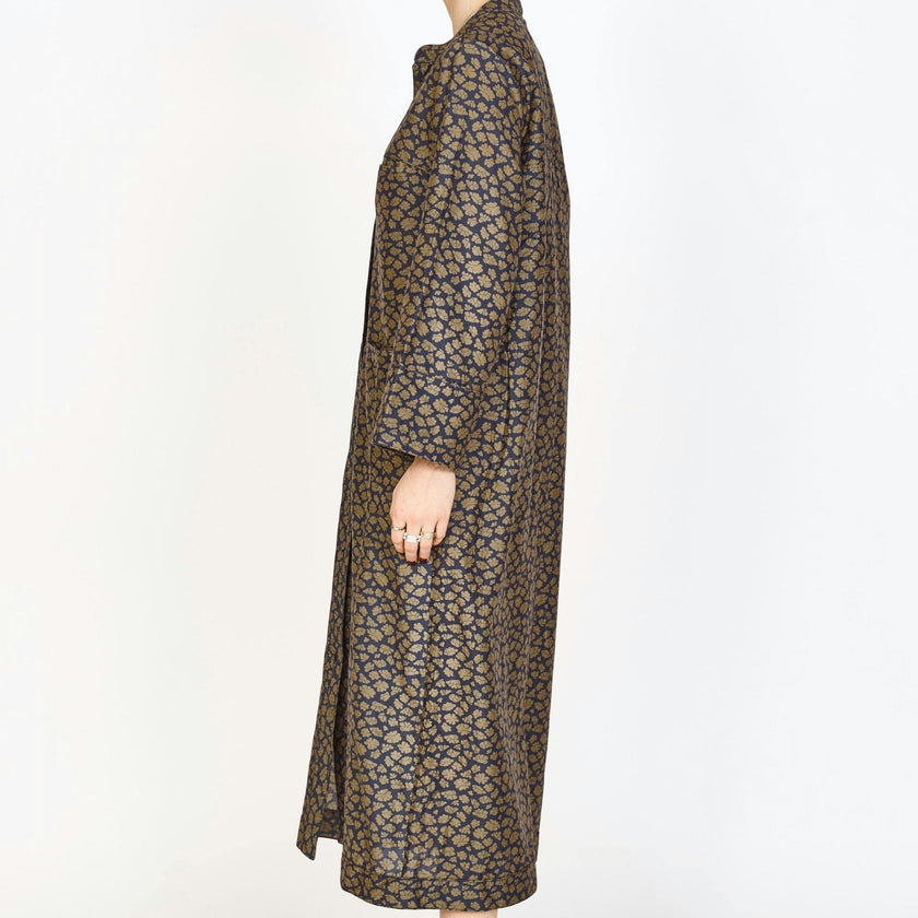 Malmo Dress in Navy Lilypad