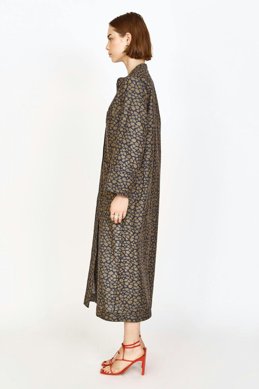 Malmo Dress in Navy Lilypad