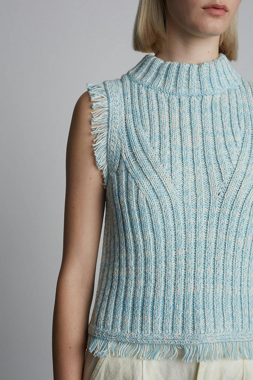 BRIA TANK | BLUE TWEED | LAST ONE!