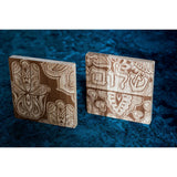 Yiddishkeit Printed Wood Block Shalom
