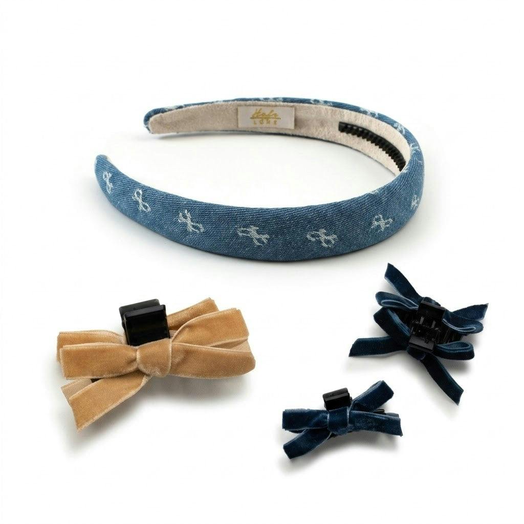 Halo Luxe Soft & Comfortable Accessories Bundle - Cute & Elegant Hair Styling Set