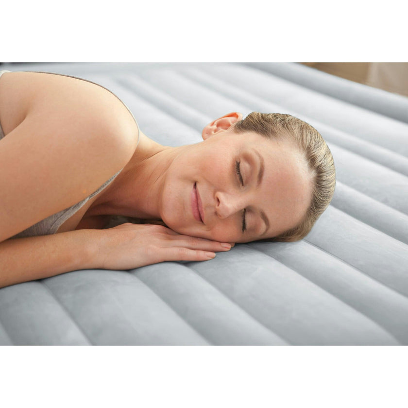 Elevated Dura Beam Fiber Tech Airbed with Built in Pump