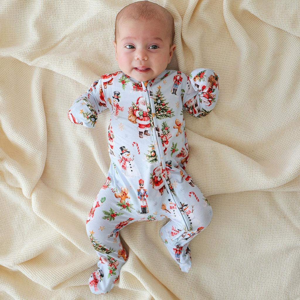 Saint Nicolas Footie Zippered One Piece