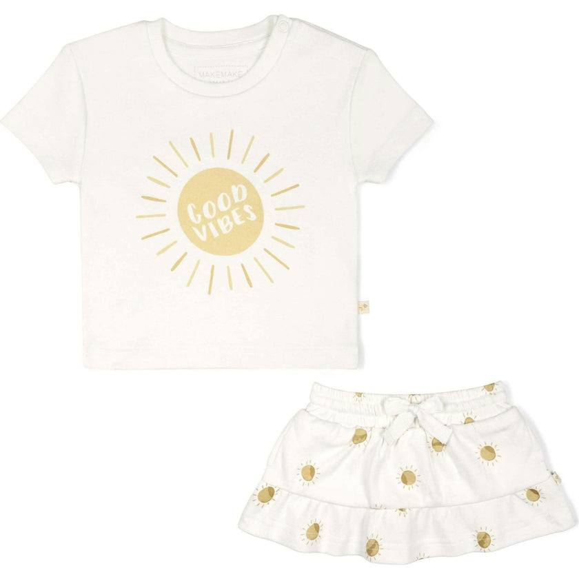 Organic Boxy Tee and Skort